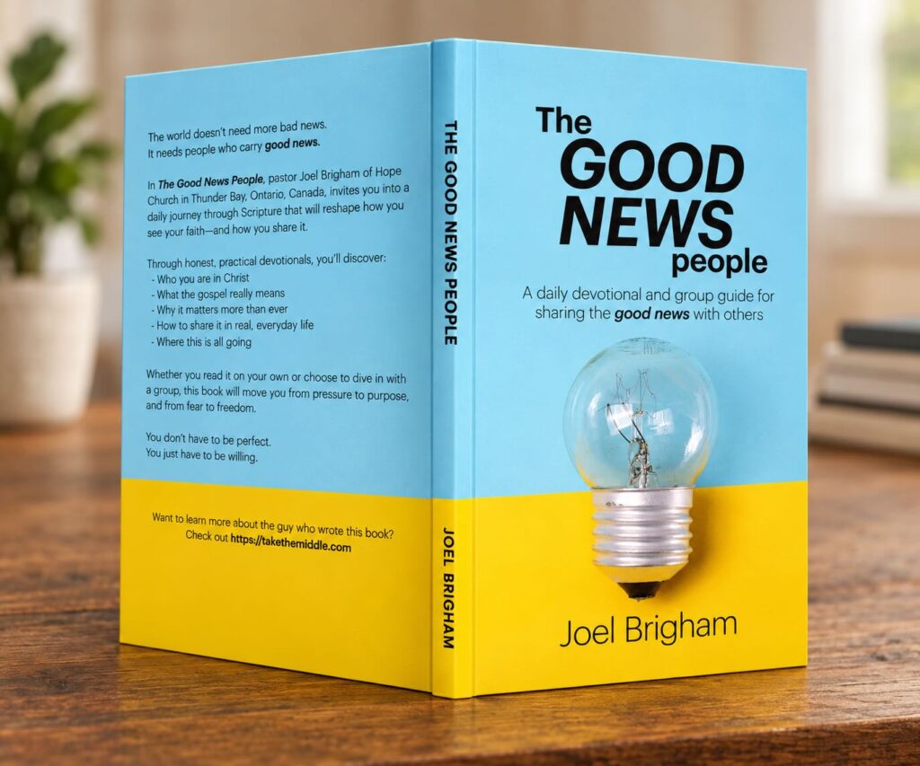 The Good News People Book on Table